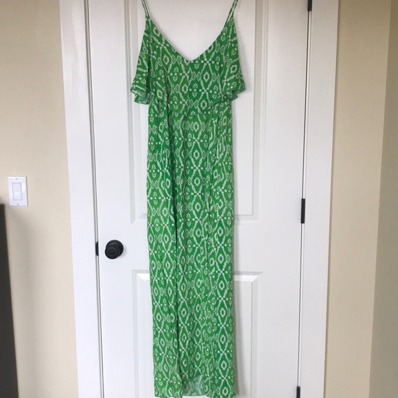 Pixi + Ivy Green Tribal Print Maxi Dress - Picture 5 of 5